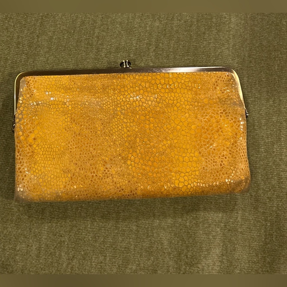 YELLOW HOBO LEATHER WALLET